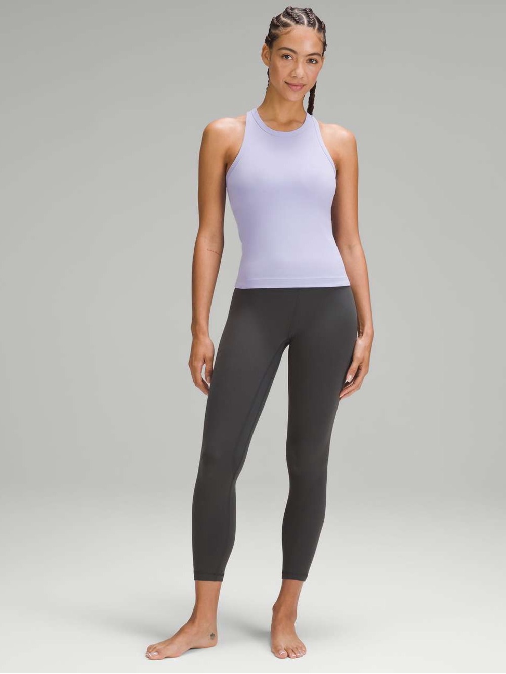 Lululemon Align Waist-Length Racerback Tank Top Lilac Smoke 6